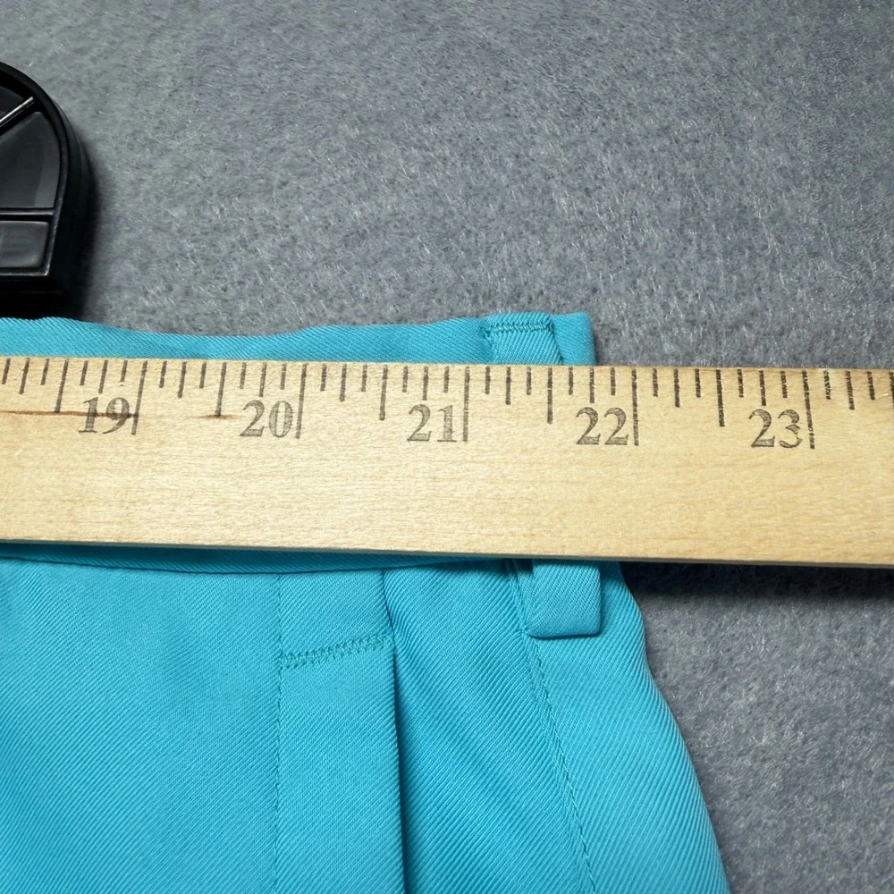 Peter Millar Mens Performance Golf Shorts Turquoise Blue Size 44 Stretch Summer‎